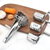 Инструменты для сыра Holaroom, слайсер из нержавеющей стали, измельчитель, 4 лезвия барабана, резак, вращающаяся терка, сливочное масло, кухонные гаджеты 230918
