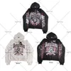 Sudaderas con capucha para hombres Sudaderas Gótico Punk Skull High Street Hip-Hop Sudadera con cremallera de gran tamaño Mujeres Y2K Retro Harajuku Sudadera con capucha con cremallera de moda suelta Mujeres 230915