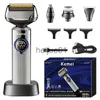 Electric Shavers Kemei 4in1 Wet Dry Electric Shaver For Men Beard Hair Trimmer Electric Razor Washable Facial Nose Ear Shaving Rechargeable x0918