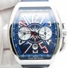 Men's Products Vanguard 44mm watch 7750 Valjoux Automatic Movement with Functional Chronograph watch Blue Dial Exploded Numer225Z