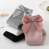 3pairs Kids Socks 2023 Baby Girls Socks New Toddlers Girl Big Bow Knee High Long Soft Kids Socks Bowknot Cotton 0-3 Years Newborn Socks 230918