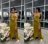 Seksi artı boyutu kılıf balo elbiseleri kadınlar için uzun zamandır Straplez Draped Pleats Velvet Yüksek Yan Bölünmüş Resmi Aşınma Doğum Günü Pageant İkinci Resepsiyon Parti Önlük