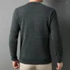 Pulls pour hommes Marque O-Cou Polaire Pull tricoté Hommes Vêtements Automne Hiver Arrivée Classique Casual Pull Chaud Jersey Z1179