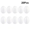 Dekorativa figurer 20st Eggs White Craft Foam Diy Toys Modeling Shape Polystyrene Balls For Painting Project 6cm