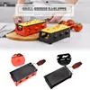 Cheese Tools Milk Portable NonStick Metal Raclette Oven Grill Plate Rotaster Baking Tray Stove Set Kitchen Tool y230918
