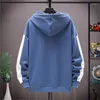 Sudaderas con capucha para hombre 2023, sudadera para hombre, moda de primavera y otoño, abrigos con capucha con cremallera de estilo coreano, sudaderas de moda para exteriores para hombre