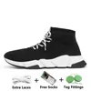 2023 Sock Casual Shoes Men Kvinnor Sneaker Knit Mesh Fashion Triple Black White Red Green Neno Oreo Red Yellow Graffiti Dark Navy Mens Trainers Sport Sneakers 36-45