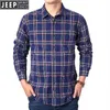 Spirit primavera camisa xadrez masculina inteligente casual manga longa turn down collar blusa masculina puro algodão outono camisas dos homens217c