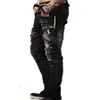 jeans male New fashion robins hole jeans pants men Trousers straight pants designer high quality315Z