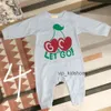 En stock 100% coton infantile né bébé garçon fille designer marque lettre costume salopette vêtements combinaison enfants body bébés tenue barboteuse outfi G8080