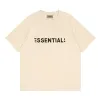 23ss Designer Tide T-shirts Borst Letter Gelamineerde print Korte mouw High Street Los oversize casual T-shirt 100% puur katoen Tops voor