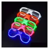 LED RAVE Toy Light Up Flashing Eyewear Shutter Glasses Bar Evening Party Toys Halloween levererar scendekorativa rekvisita Glow Drop Deli DHCSJ