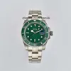 Relógios de pulso 2813 relógios luxuosos 41mm data homem relógio mens relógio designer mostrador verde coração hora movimento relógios diamante safira 904l mdzo