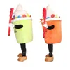 Performance Simulation Ice Cream Mascot Costumes Carnival Hallowen Gifts Unisex Adults Fancy Games Outfit Holiday Outdoor Advertising Outfit Suit