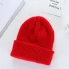 Bérets 2023 Hiver Couleur Unie Polyvalent Bonnet En Tricot Unisexe Hip Hop Tendance Chaud Bonnets Rétro Rond Haut Coupe-Vent Chapeau De Laine