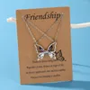 Pendentif Colliers Coréen Mode Couple Collier Cristal Papillon Peandant Pour Les Amoureux Magnétique Amis Bijoux Cadeau De Fête