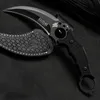 Karambits camping Knife self-defense outdoor survival knife Tactical claw knife Open blade knife portable combat tactical knife