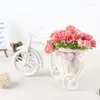 Dekorative Blumen, Mini-Fahrrad-Set, künstliche Blume, Rose, Großhandel, Pflanze, Heimdekoration, Blumenstrauß, Material, Hochzeit, Party