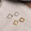 Brincos de argola WTLTC delicados pequenos em forma de T para mulheres pingentes de barra minimalistas simples e minúsculos cartilagem de orelha