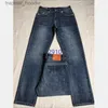 Jeans masculinos verdadeiros jeans calças compridas homens linha grossa super religião jeans roupas homem casual lápis azul preto calças jeans m2918 l230918