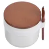 Dinnerware Sets Holder Wooden Household Seasoning Jar Container Salt Shaker Kitchen Barbecue