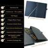 Notepads 150Gsm Black Paper Bullet Dotted Notebook 160 Pages Dot Grid Journal 5*5mm white Dots 230918