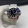 Superr Luxury Watch Clean Factory Blue 및 Red Bezel Pepsi 다이얼 904 Steel Swiss 3285 Movements 40mm Mens 자동 Watch267L