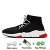 2023 Sock Casual Shoes Men Kvinnor Sneaker Knit Mesh Fashion Triple Black White Red Green Neno Oreo Red Yellow Graffiti Dark Navy Mens Trainers Sport Sneakers 36-45