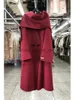 Women's Wool Blends Tassel Scarf Double-Sided Long Woolen Alpaca Coats Women's 2023 Autumn/Winter Korean Style Lose Simple Wool Jacketsl230918