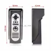 Timbres de puerta SYSD Video Intercom 7 '' Monitor Video Door Phone System Kit Cámara IR Botón táctil con desbloqueo Unidad exterior de metal HKD230918