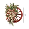 Juldekorationer 1/2st Artificial Christmas Wreath Diy Front Door Wall Hanging Christmas Tree Festly Atmosphere Decor Christ Chuld Decoration 230918