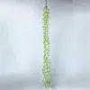 Flores decorativas 1 pieza 105 cm colgante de pared vid planta falsa hoja de sauce plantas gradiente simulación hiedra Viedding fiesta decoración del hogar