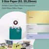 Phomemo M02S 300 dpi fotoprinter met 6 rollen papier geschenkdoos - BT thermische labelmaker voor fotoafdrukken, studienotities, doe-het-zelf, werklijst, stickerprinter