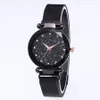 Fábrica inteira diamante céu estrelado lindo relógio de quartzo feminino relógios femininos fahsion mulher casual relógios de pulso completo black2277