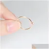 Hair Accessories Band Rings Zhouyang Ring For Women Simple Thin Titanium Steel 4 Cs Cubic Zirconia Rose Gold Color Birthday Gift Fashi Dhbcy