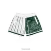 Herenshorts Originele Amerikaanse retro kwartsilhouet zomershort met mesh-print