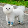 Vêtements de chien Chaussettes de poupée tridimensionnelles pour animaux de compagnie Anti-sale imperméable pour sortir Fournitures Anti Slip Chaussette Tricots Sécurité