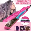 ROZPOCZYNIKI ROZPOCZYNIKI Profesjonalne Crimper Curler sucha na mokro Zastosowanie żelaza Ceramiczne Curling Iron z narzędziem do sterowania temperaturą 0918