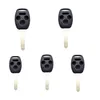 5 pièces étui à clé télécommande de remplacement Fob 4 boutons coque de clé de voiture pour 2006 2007 2008 2009 Honda Accord CR-V Ridgeline Civic316m