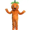 Halloween Oranje Mascottekostuums Hoge kwaliteit Cartoon Fruit Karakter Outfit Pak Kerst Outdoor Party Outfit Mannen Vrouwen Promotionele Reclame Kleding