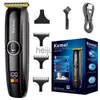 Rasoirs électriques Kemei Tondeuse à cheveux professionnelle pour hommes Électrique Visage Barbe Tondeuse à cheveux rechargeable Corps Machine de coupe de cheveux Salon de coiffure x0918