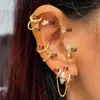 Daith – boucles d'oreilles plates pour femmes, Piercing à vis en acier inoxydable, Cartilage Tragus conque, Lobe d'oreille, bijoux à la mode