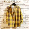 Męskie koszule w kratę Koszulka Slim Fit Flannel Czerwony Check Designer Homme Cotton Męskie ubrania B50228T