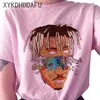 Juice wrld t shirt kvinnor r i p hip hop rapper streetwear tshirt tryck kläder kvinnlig casual ulzzang grafik t-shirt topp tees t200279l