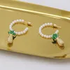 Boucles d'oreilles pendantes à franges tissées à la main en forme de C, perles de Fruits, simplicité, alliage bohème, perles Madame