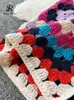 Женские свитера SINGREINY, летние пляжные длинные кардиганы, весенняя мода, винтажный вязаный кардиган с цветочным принтом, уличная одежда, свободное ажурное пальто 230918
