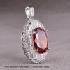 Red Ruby Personalizado Colar Cadeia Pingente Homem Colar De Diamantes Atacado Colares Pescoço Corrente Dia Dos Namorados Jóias Designer Venda Jóias Preciosas