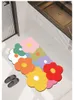 Mattor som inte slipar badrummet absorberande golvmatta blomma små mattor dörr
