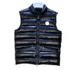 Coletes Designer Mulheres Bordado Emblema Luz e Fino Puffer Tank Top Colete Casal Espessado Isolamento Térmico Gilet Down Casaco Jaqueta HKD230918