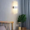 Duvar lambası Modern Sconce 6W ışıklar Koridor Yatak Odası Koridoru için Akrilik LED Oturma Odası Kapalı Aydınlatma